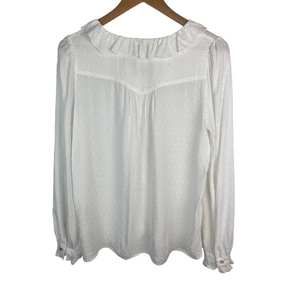 Sundance White Ruffle Blouse - Picture 4 of 13